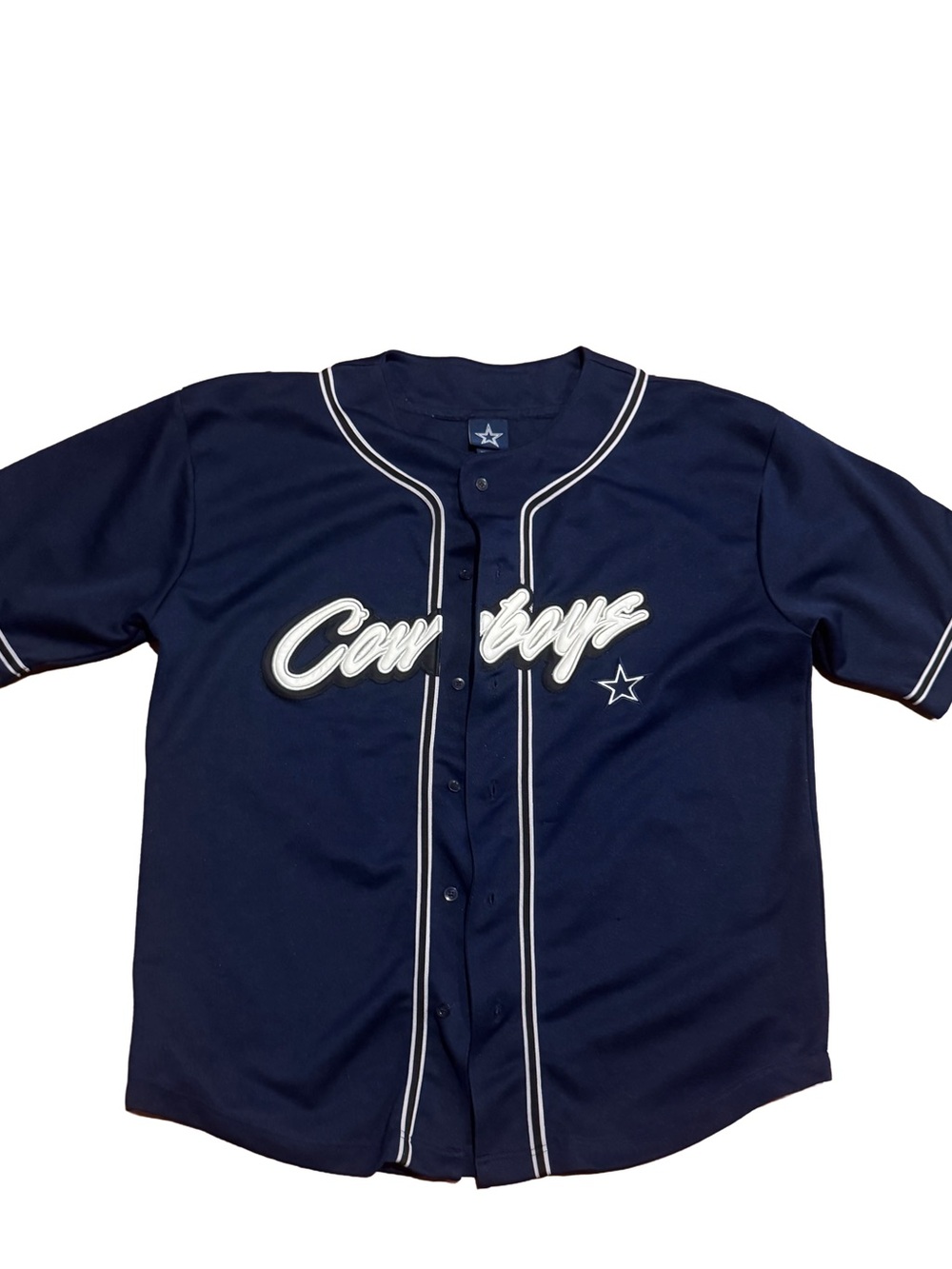 Cowboys Navy Baseball Jersey
